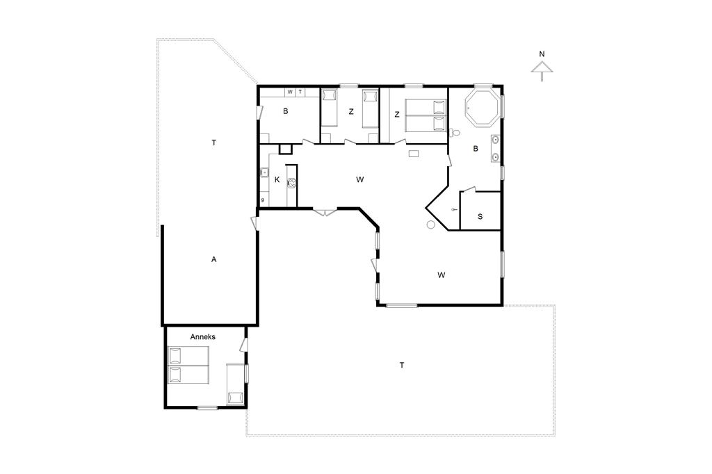 Indretning 1-14 Sommerhus 750, Tyttebærvej 4, DK - 9800 Hjørring