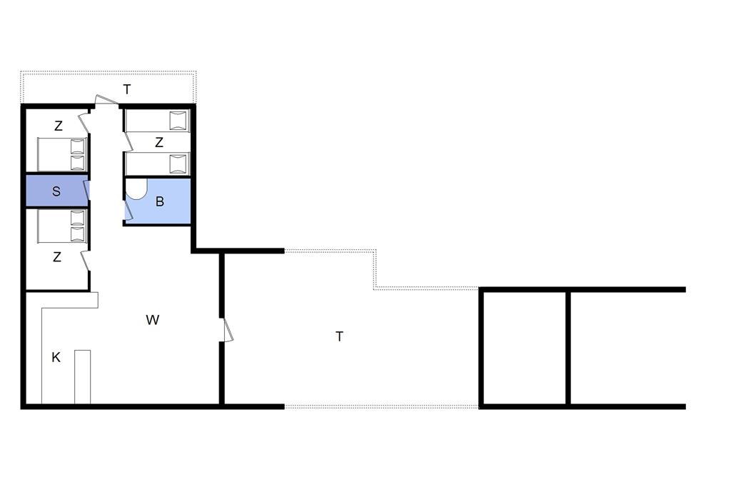 Indretning 1-22 Sommerhus C11050, Mågevænget 10, DK - 6893 Hemmet