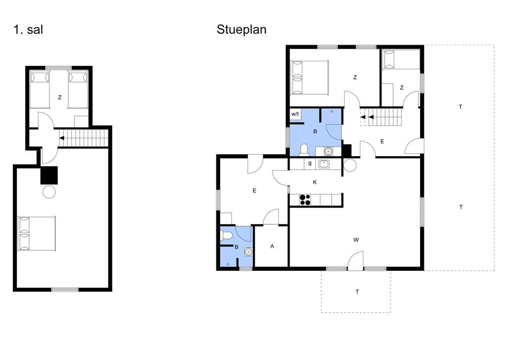 Indretning 1-11 Sommerhus 0313, Langdalsvej 63, DK - 6792 Rømø