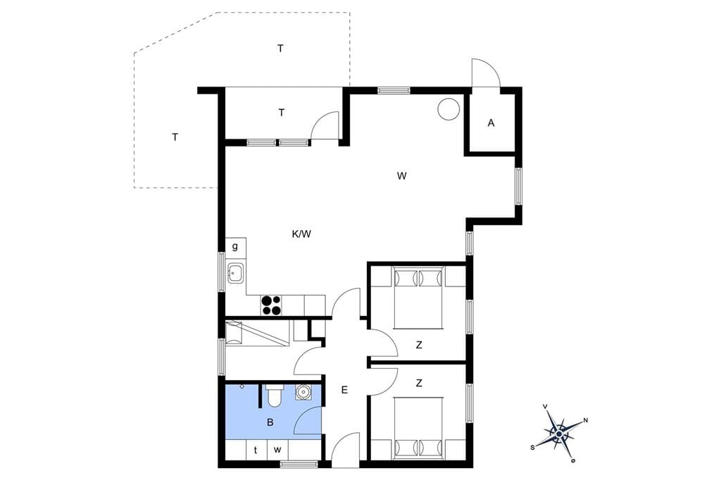 Indretning 1-13 Sommerhus 1020, Bavnbak 20, DK - 7700 Thisted