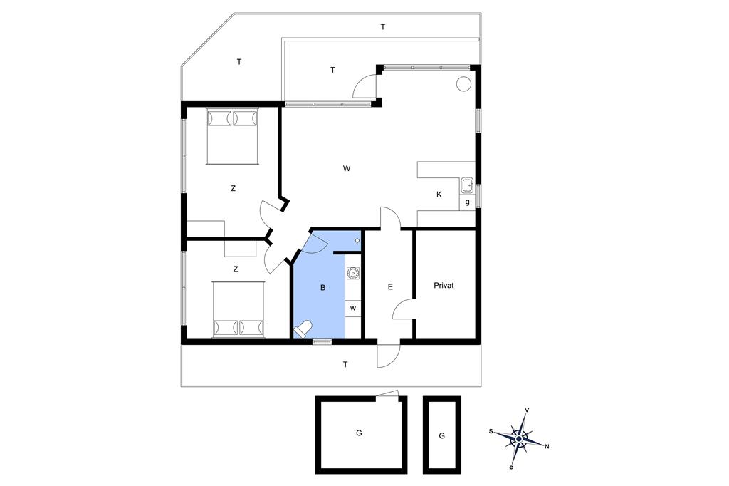 Indretning 1-172 Sommerhus JB765, Sletten 20, DK - 9460 Brovst