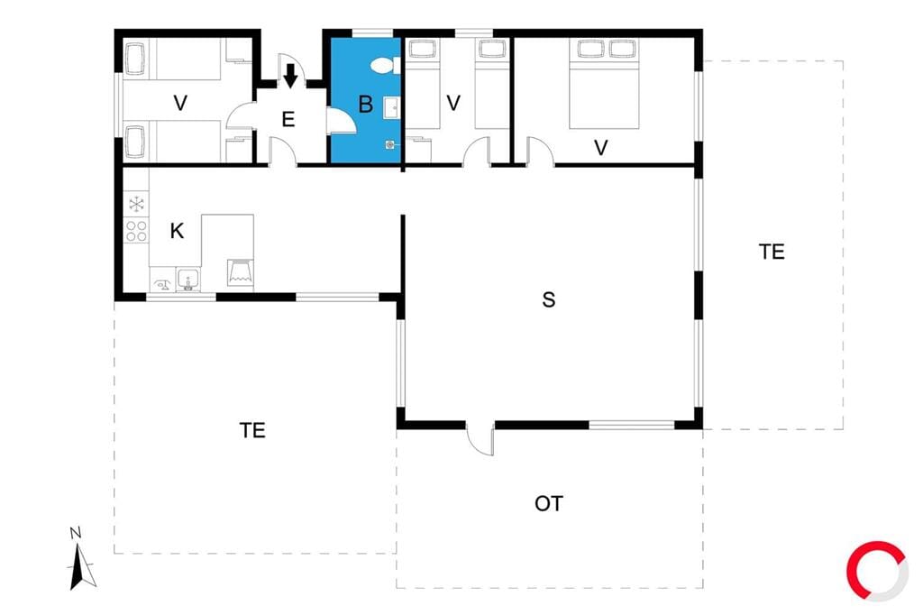 Interieur 1-19 Vakantiehuis 40532, Pøt Strandby 69, DK - 7130 Juelsminde