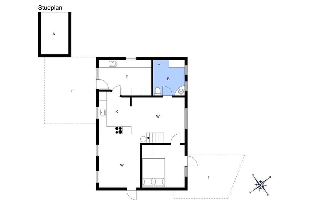 Indretning 1-20 Sommerhus 306, Skalvej 27, DK - 7673 Harboøre