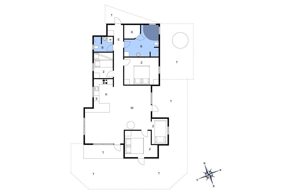 Innenausstattung 1-19 Ferienhaus 40501, Pøt Strandby 251, DK - 7130 Juelsminde