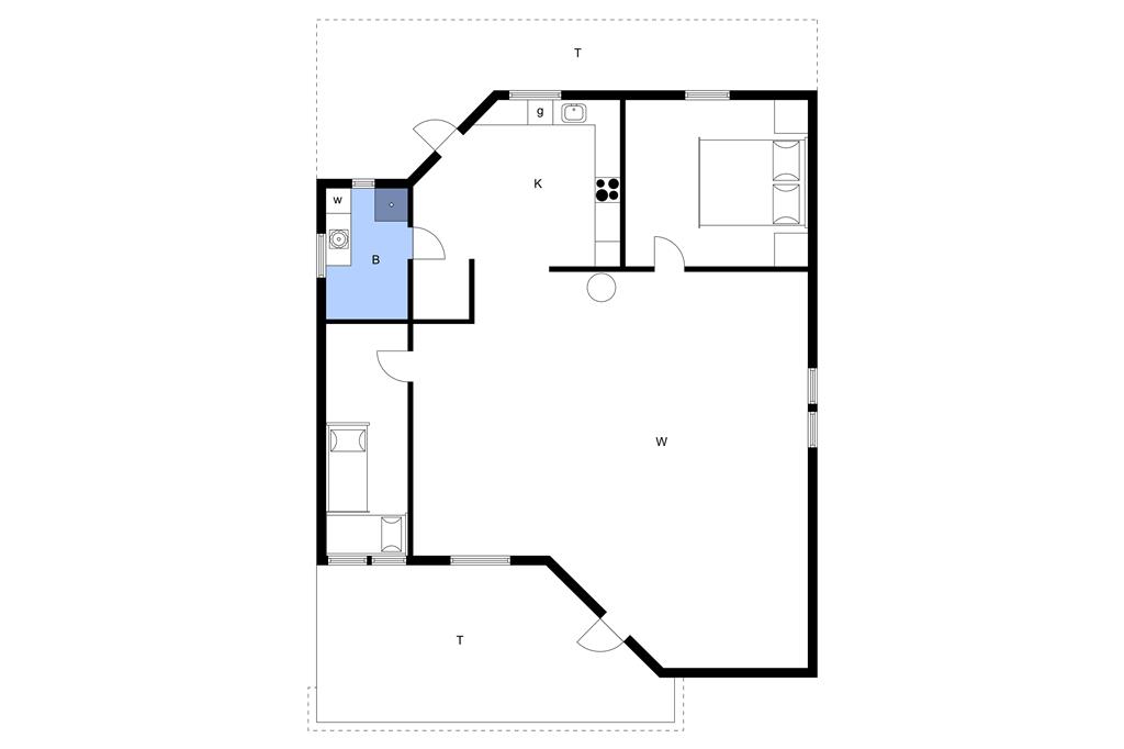 Indretning 1-3 Sommerhus F50256, Solkrogen 2, DK - 7080 Børkop