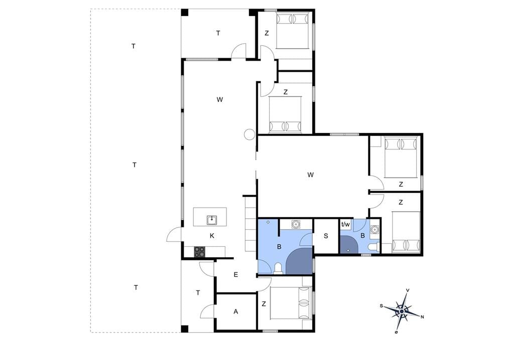 Indretning 1-11 Sommerhus 0410, Strandskaden 15, DK - 6792 Rømø