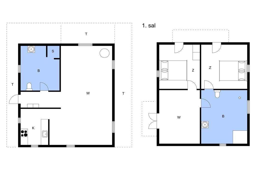 Indretning 1-11 Sommerhus 0346, Vestergade 417, DK - 6792 Rømø