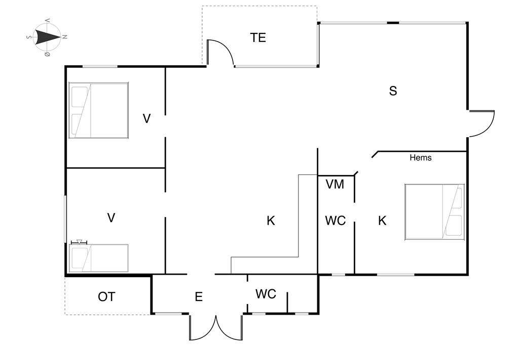 Innenausstattung 1-19 Ferienhaus 30024, Granvej 10, DK - 8340 Malling
