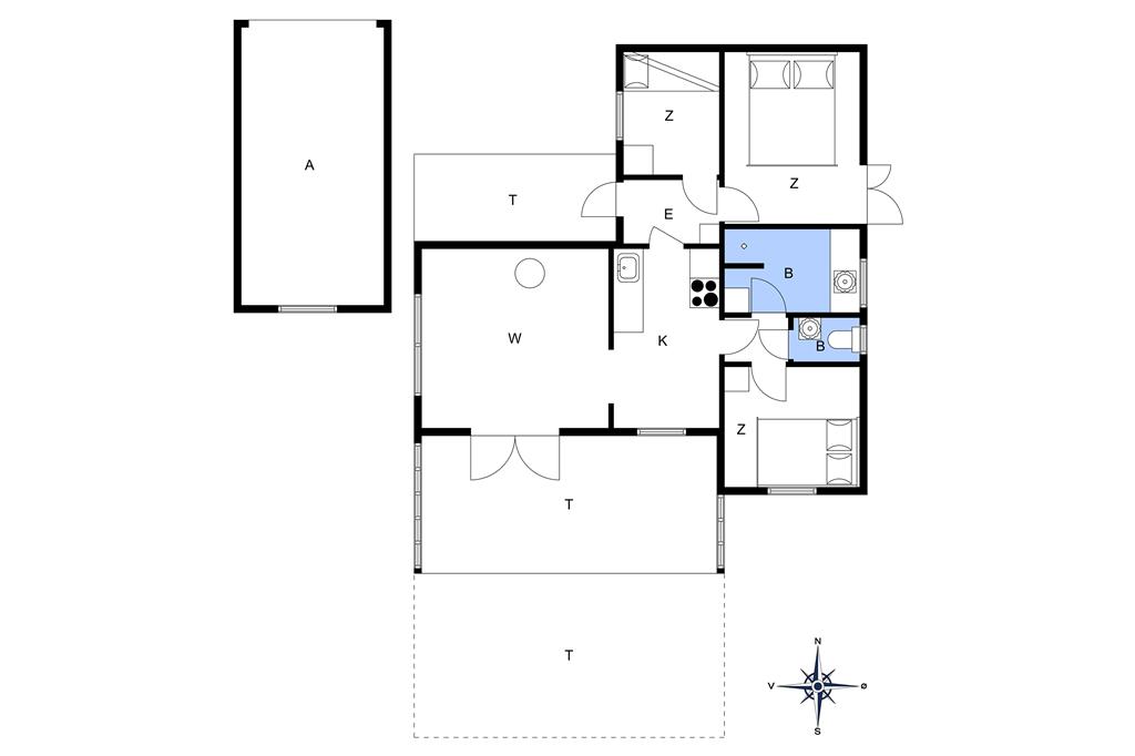 Indretning 1-401 Sommerhus OH317, Østenkrog 29, DK - 9560 Hadsund