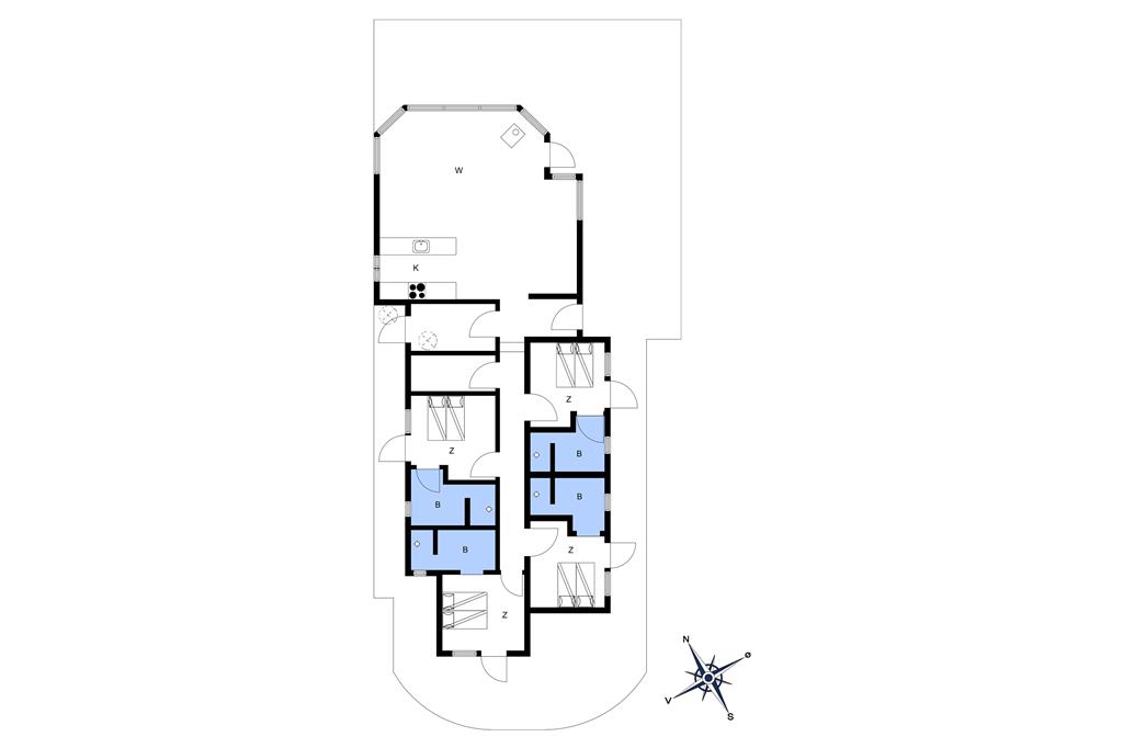 Indretning 1-10 Sommerhus 6662, Tejnvej 65, DK - 3770 Allinge