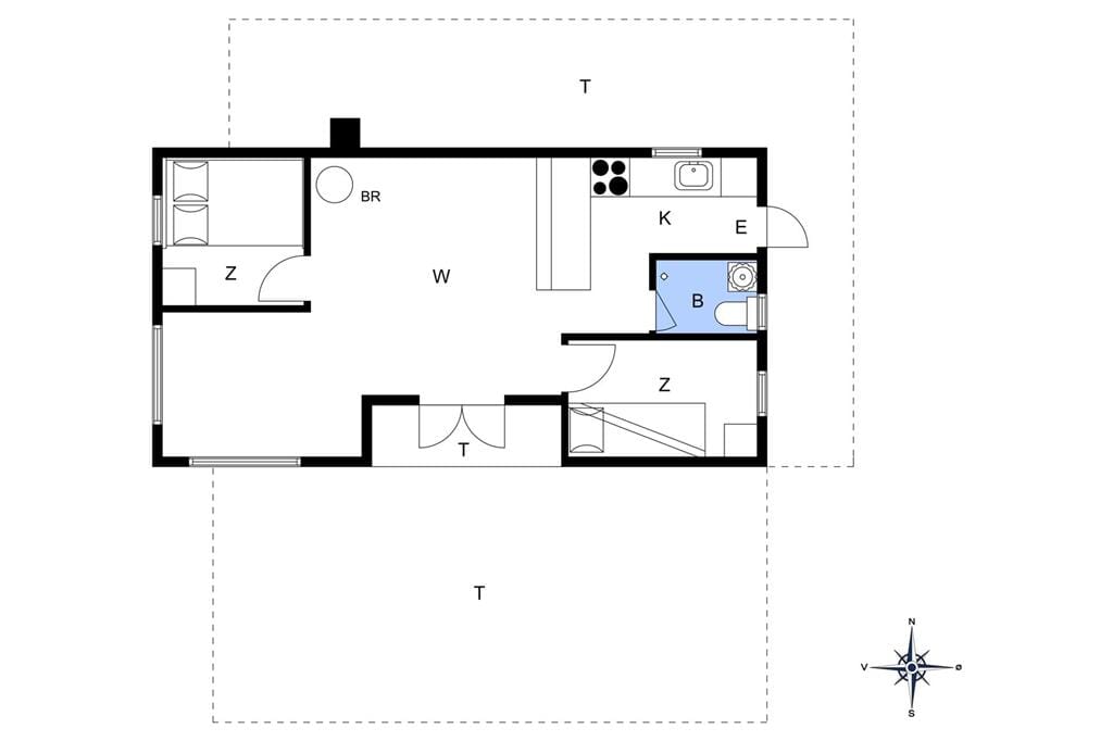 Innenausstattung 1-17 Ferienhaus 12225, Bornholmsvej 42, DK - 4583 Sjællands Odde