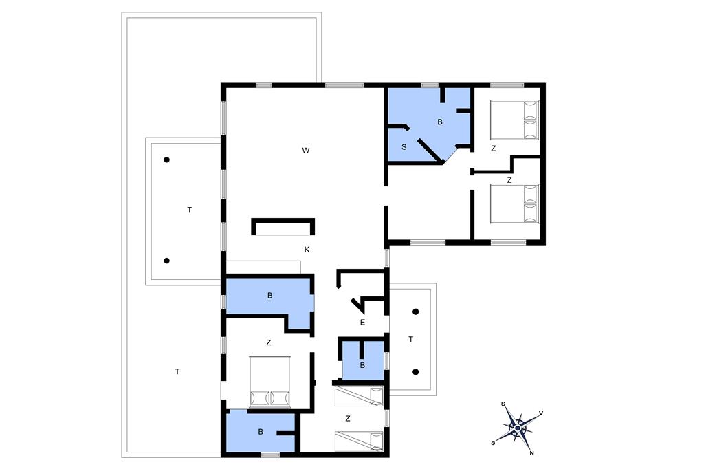 Indretning 1-1336 Sommerhus 902-N, Kløvervej 9, DK - 3220 Tisvildeleje