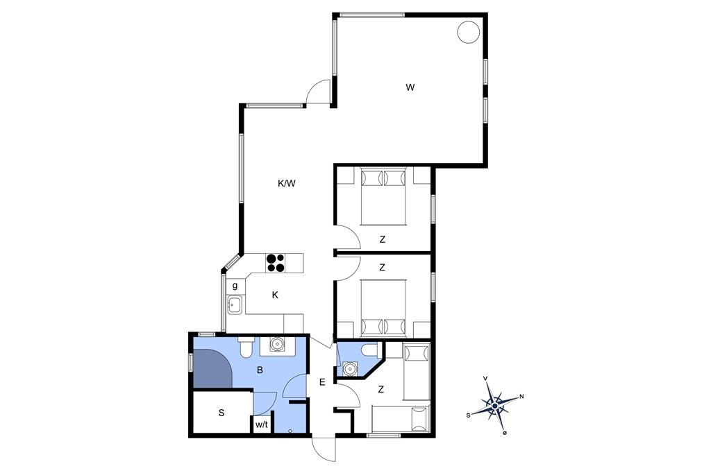 Indretning 1-22 Sommerhus C11136, Strandvænget 29, DK - 6893 Hemmet