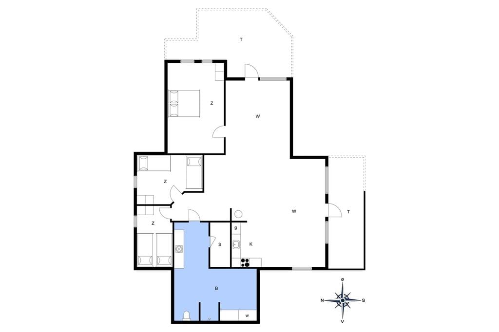Innenausstattung 1-13 Ferienhaus 757, Tranebærvej 11, DK - 7700 Thisted