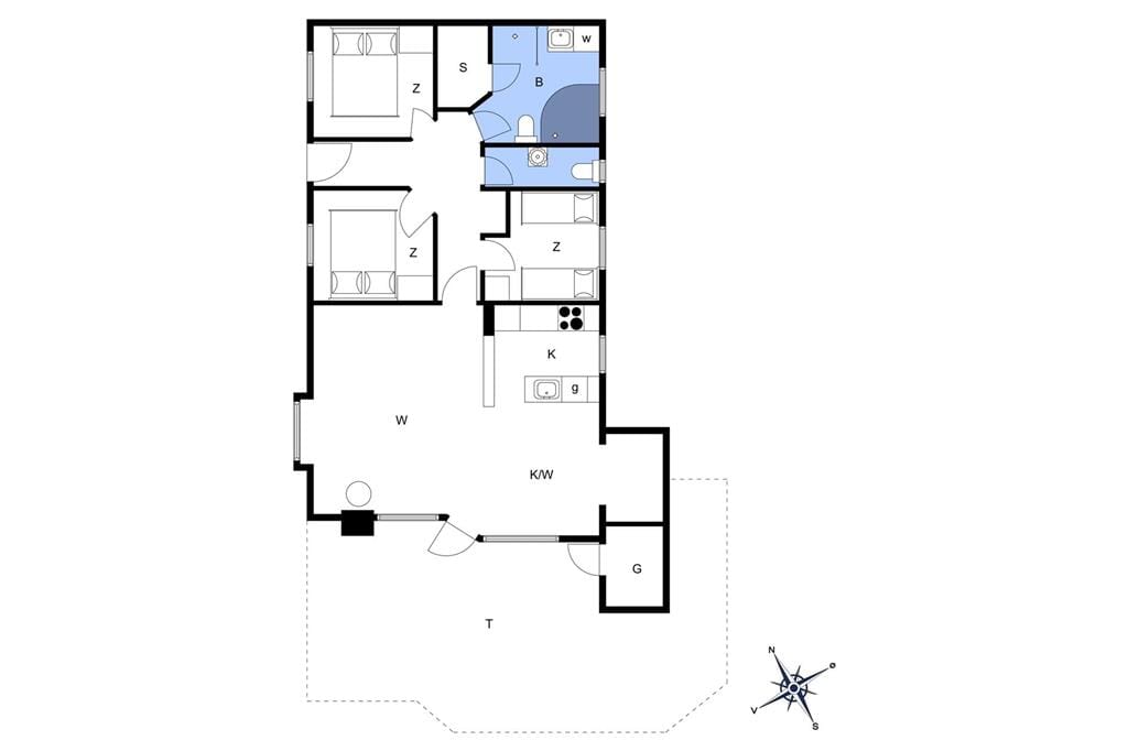 Indretning 1-22 Sommerhus C11018, Tues Drøwt 27, DK - 6893 Hemmet