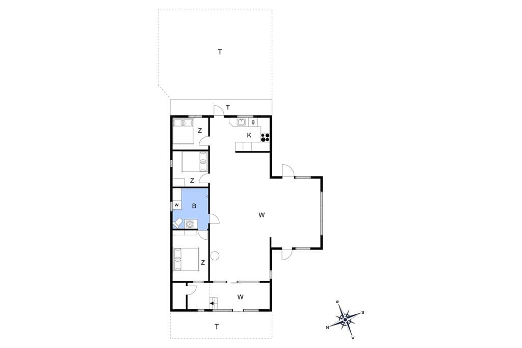 Indretning 1-19 Sommerhus 40536, Pøt Strandby 335, DK - 7130 Juelsminde