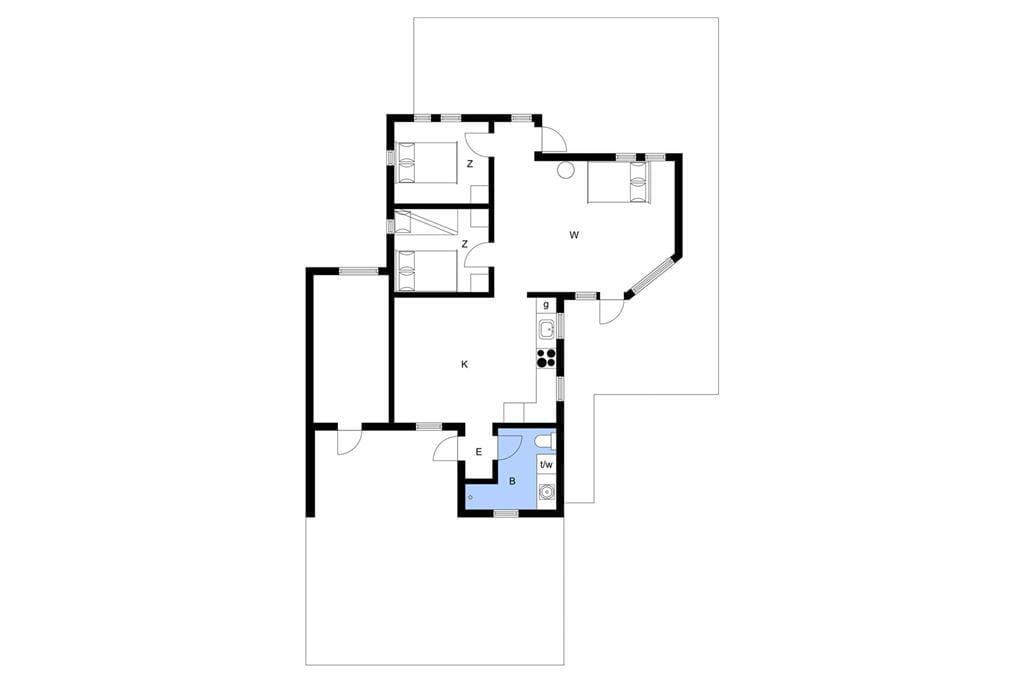 Indretning 1-3 Sommerhus F50257, Strandvej 1, DK - 7080 Børkop