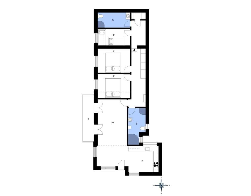 Indretning 1-4 Sommerhus 805, Havnegade 2, DK - 6960 Hvide Sande