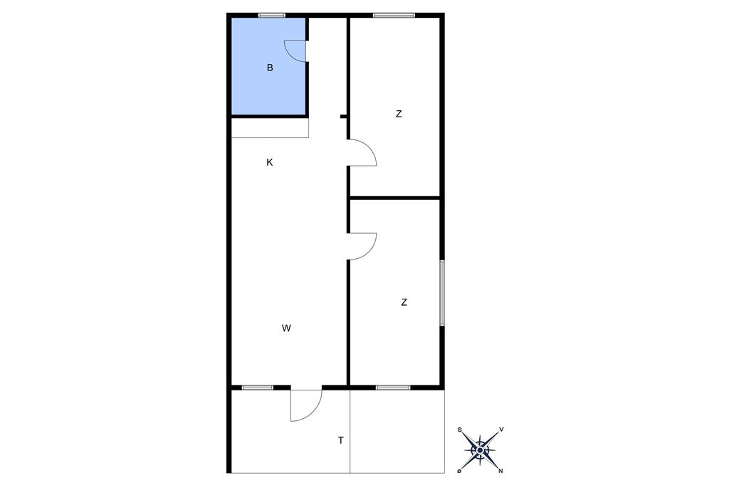 Indretning 1-10 Sommerhus 3650, Søndre Mosevej 29, DK - 3730 Nexø