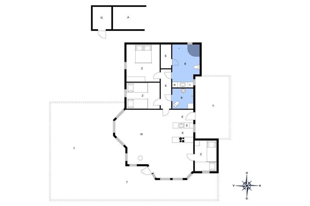 Innenausstattung 1-176 Ferienhaus BL314, Bakkevænget 5, DK - 9492 Blokhus