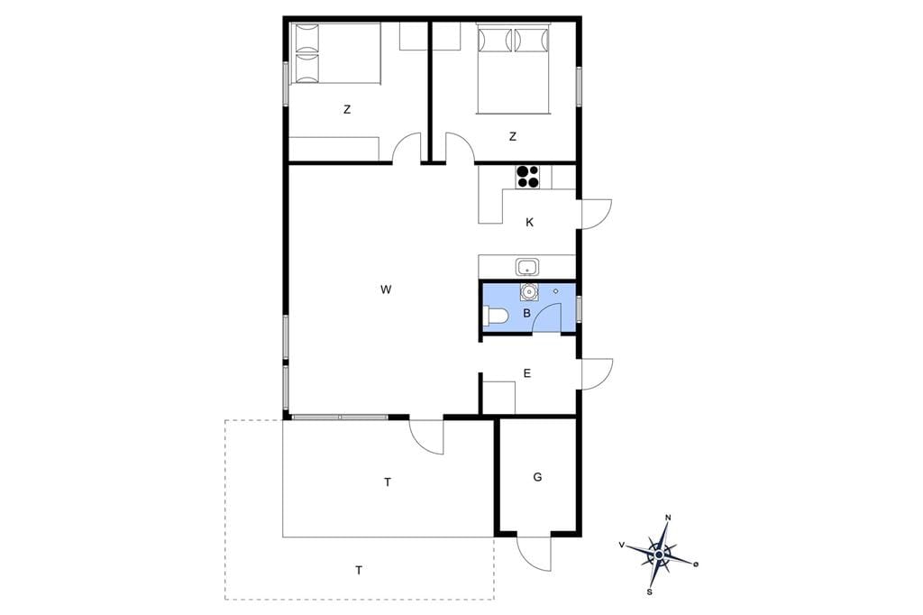 Indretning 1-19 Sommerhus 30500, Engagervej 41, DK - 8300 Odder