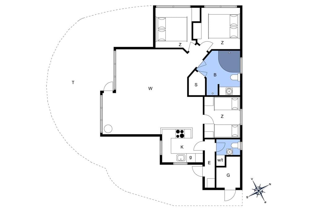 Indretning 1-22 Sommerhus C11105, Strandvænget 37, DK - 6893 Hemmet