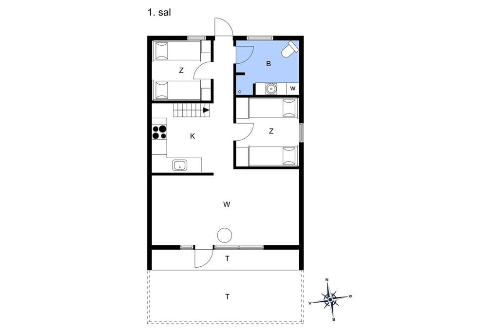 Indretning 1-13 Sommerhus 465, Havbovej 25, DK - 7700 Thisted