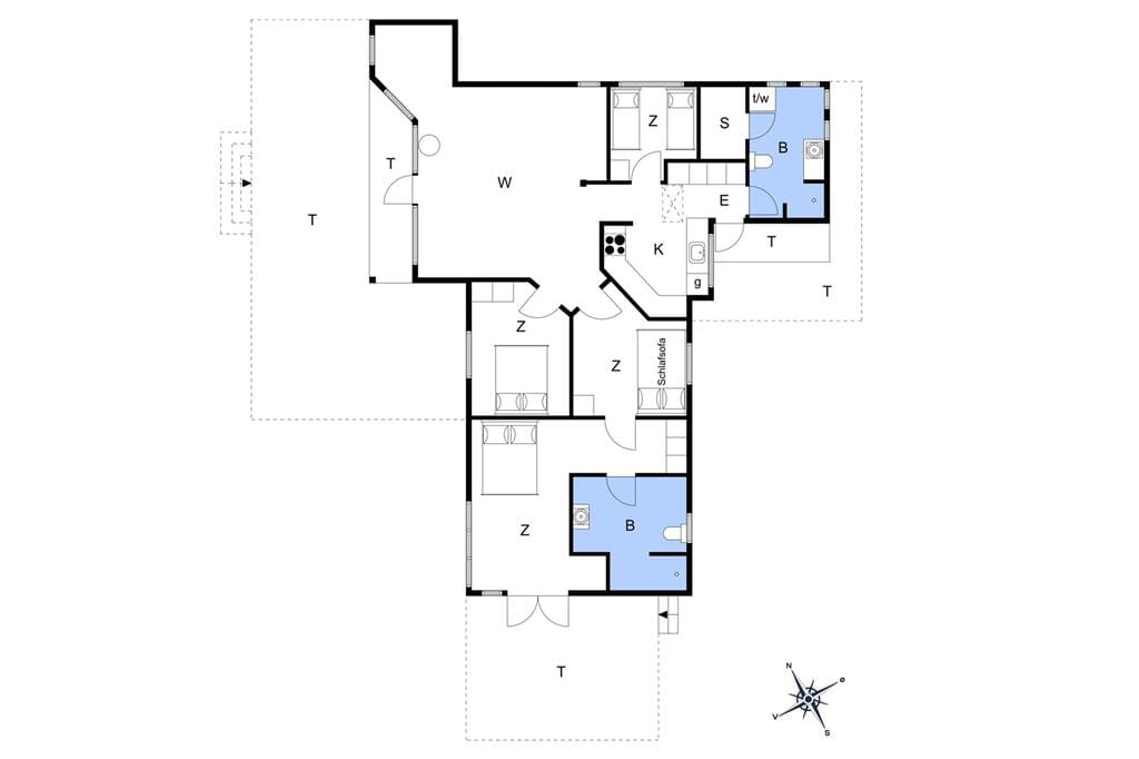 Indretning 1-172 Sommerhus JB142, Bredvandet 28, DK - 9690 Fjerritslev