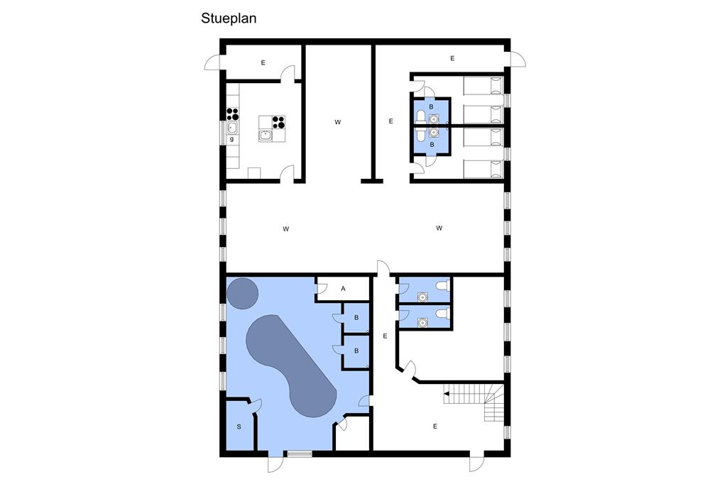 Indretning 1-3 Sommerhus F50350, Højrupvej 2, DK - 6560 Sommersted