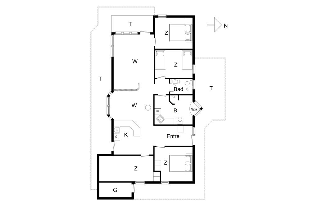 Innenausstattung 1-14 Ferienhaus 209, Silkeborgvej 6, DK - 9493 Saltum