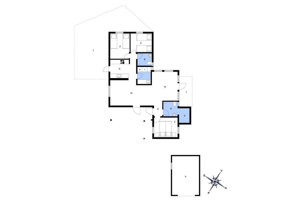 Innenausstattung 1-4 Ferienhaus 556, Sønder Klitvej 114, DK - 6960 Hvide Sande