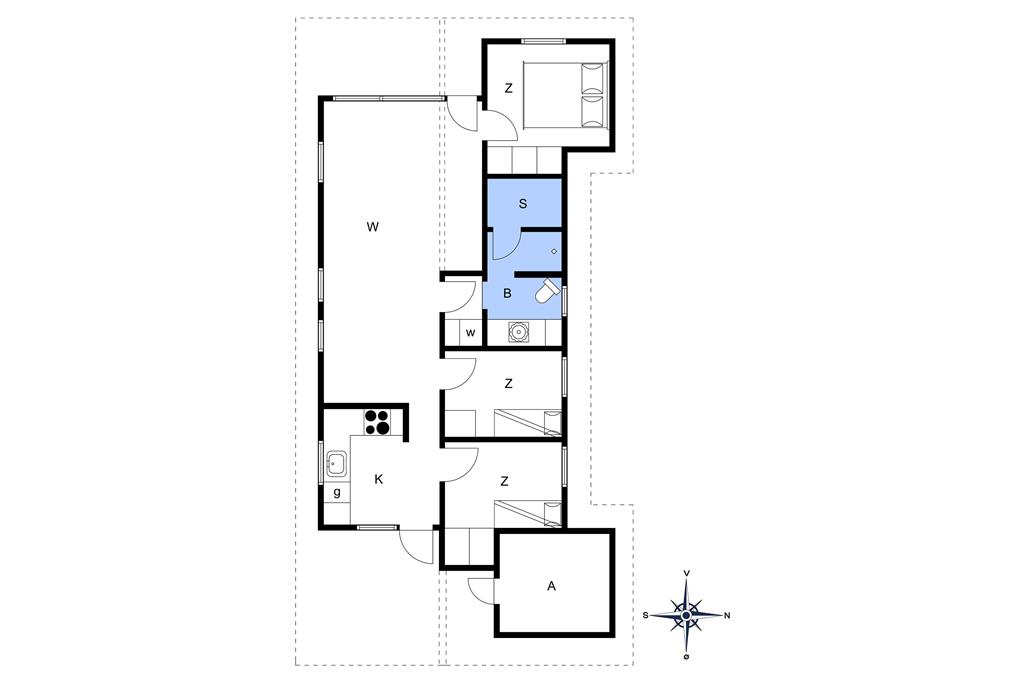 Indretning 1-14 Sommerhus 401, Lyngvej 12, DK - 9492 Blokhus