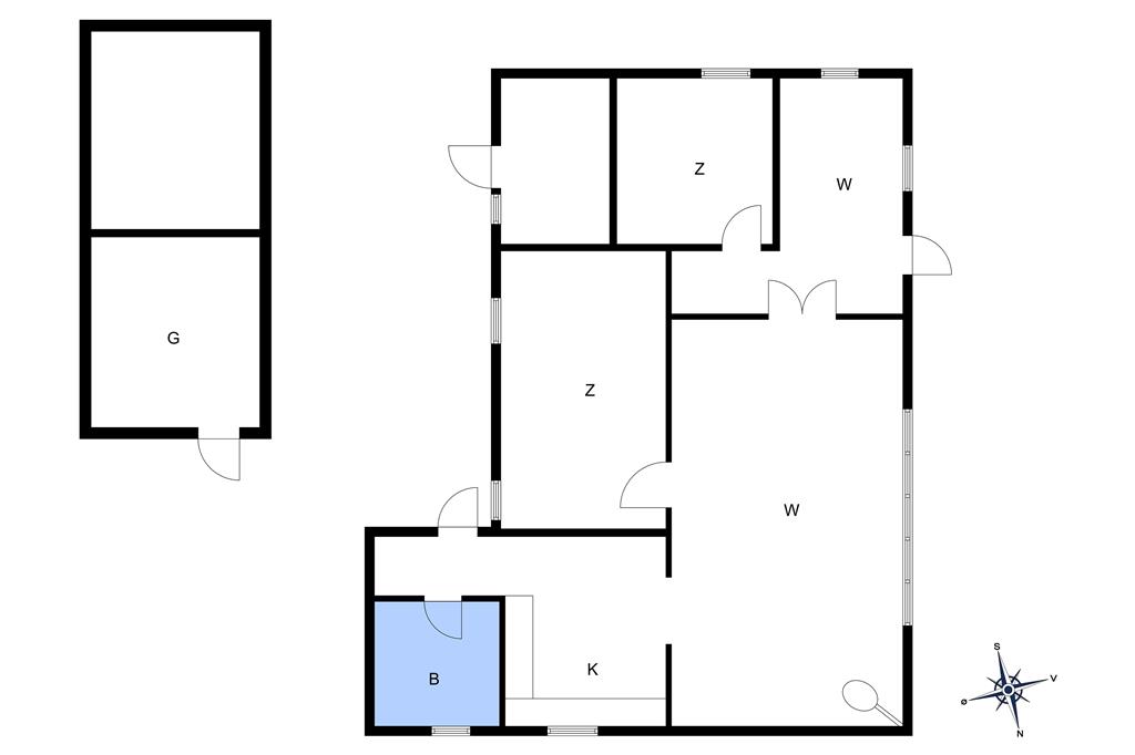 Indretning 1-10 Sommerhus 2667, Aspesgårdsskoven 17, DK - 3720 Aakirkeby