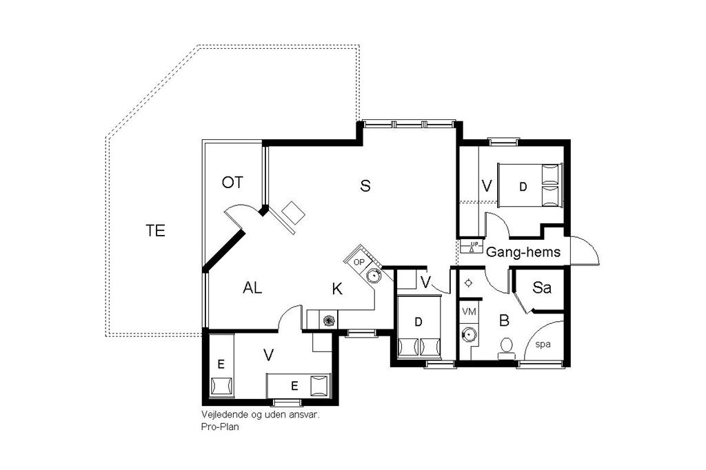 Indretning 1-19 Sommerhus 30430, Strandvænget 15, DK - 8300 Odder