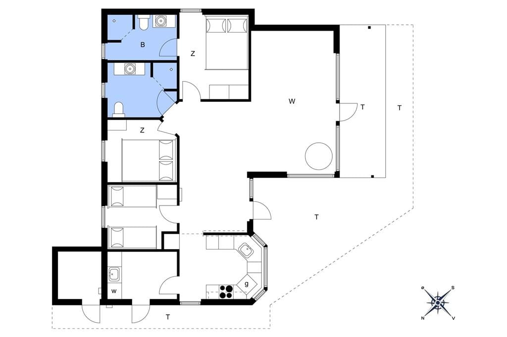 Indretning 1-17 Sommerhus 16619, Ribsvej 38, DK - 4540 Fårevejle