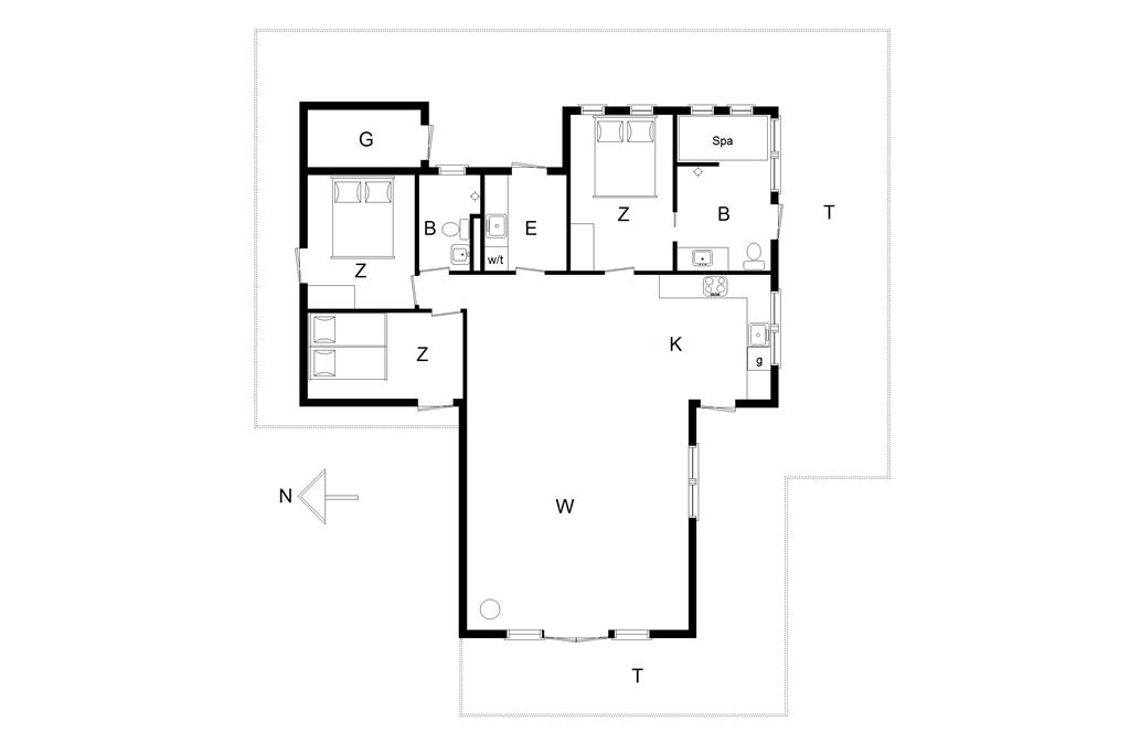 Innenausstattung 1-14 Ferienhaus 747, Graabakken 7, DK - 9493 Saltum