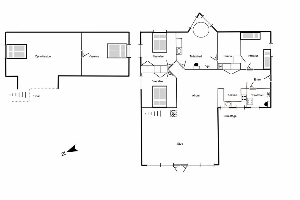 Indretning 1-125 Sommerhus 6101, Guldvangen 74, DK - 6830 Nørre Nebel