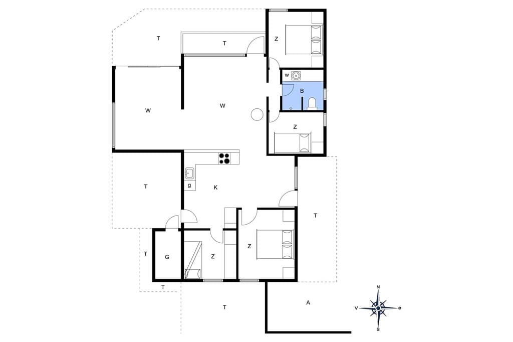 Innenausstattung 1-148 Ferienhaus TV1244, Nordlysvej 20, DK - 9881 Bindslev