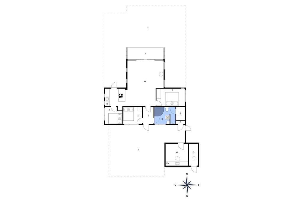 Indretning 1-3 Sommerhus M642821, Bøgevangsvej 4, DK - 5466 Asperup