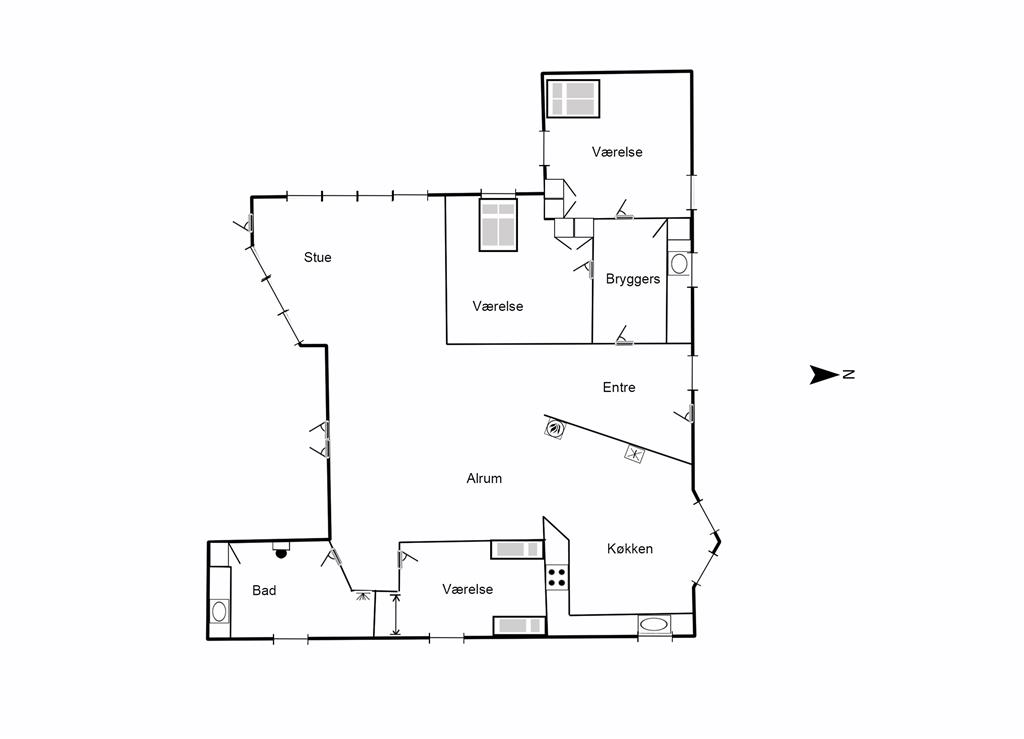 Innenausstattung 1-125 Ferienhaus 2158, Blåbærvej 10, DK - 6854 Henne