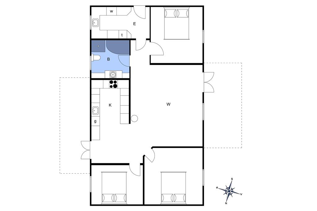 Indretning 1-3 Sommerhus F50161, Pramdragerparken 110, DK - 8882 Fårvang