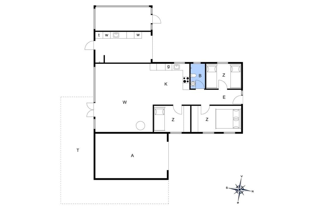 Indretning 1-6 Sommerhus N242, Kildeengen 44, DK - 4736 Karrebæksminde
