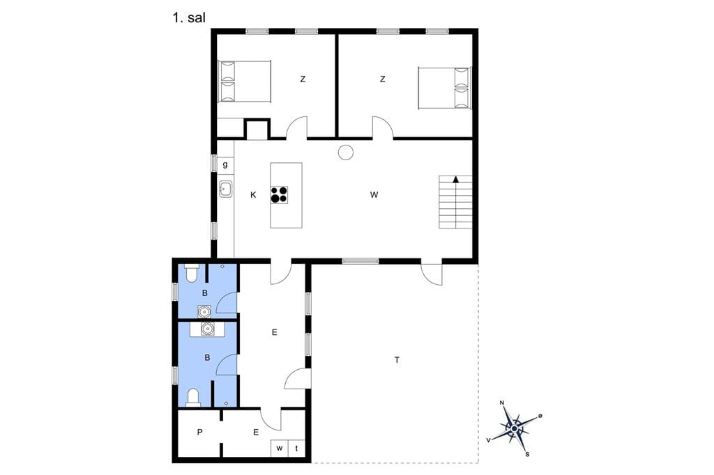 Innredning 1-13 Feirehus 575, Vesterhavsgade 75, DK - 7700 Thisted