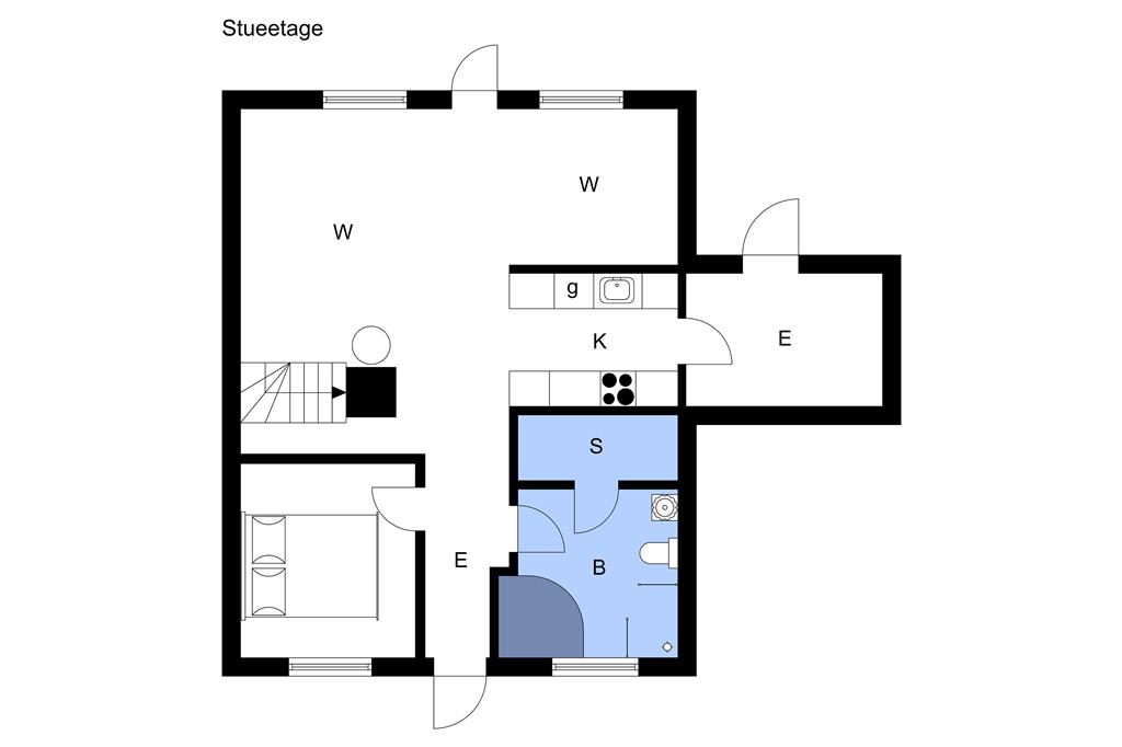 Inredning 1-3 Stuga M64352, Strandgårdsvej 193, DK - 5464 Brenderup Fyn