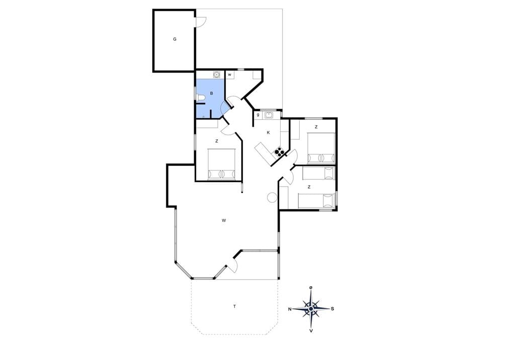 Indretning 1-6 Sommerhus N241, Krageholmsvej 9, DK - 4736 Karrebæksminde