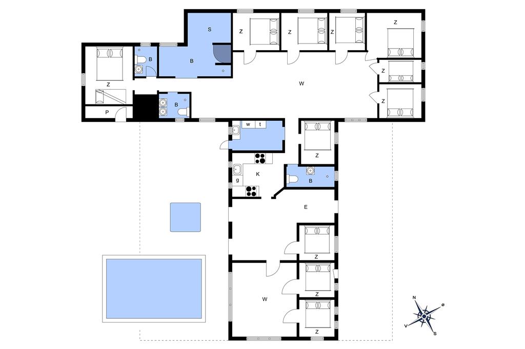 Innenausstattung 1-11 Ferienhaus 0501, Bunti 8, DK - 6261 Bredebro