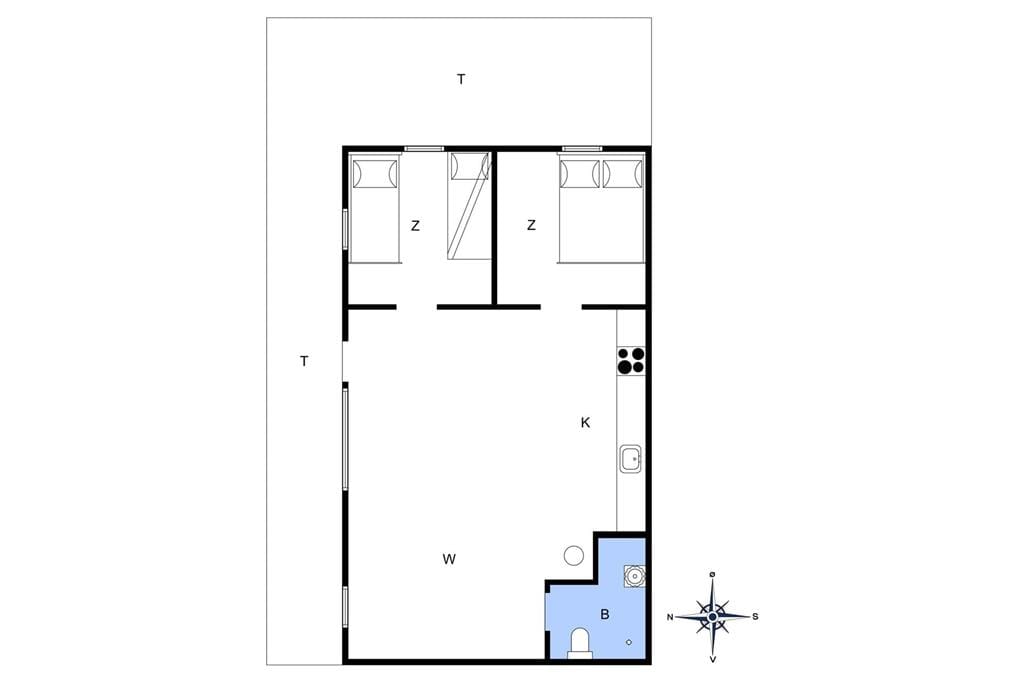 Indretning 1-4 Sommerhus 506, Vesterledvej 1, DK - 6960 Hvide Sande