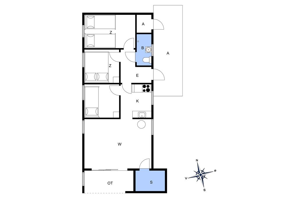 Innenausstattung 1-174 Ferienhaus M15002, Mimosevej 11, DK - 4873 Væggerløse