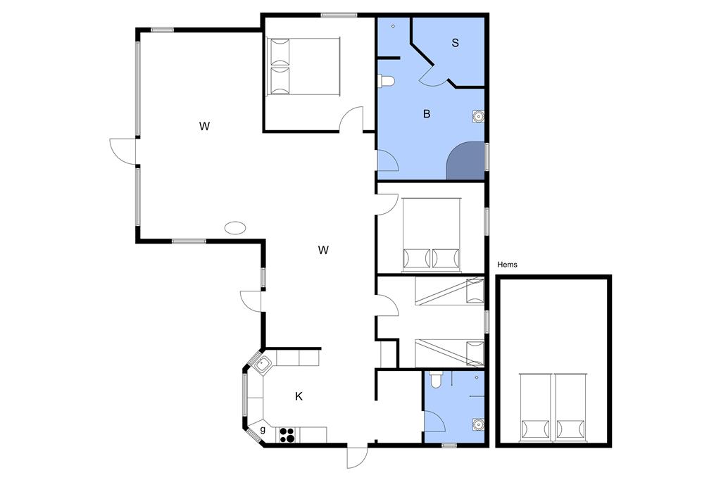 Interieur 1-3 Vakantiehuis M65274, Poppelvænget 14, DK - 5631 Ebberup