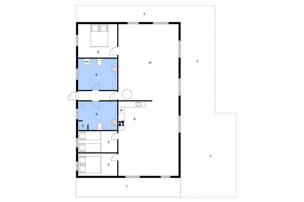 Indretning 1-11 Sommerhus 0065, Lakolk 165, DK - 6792 Rømø